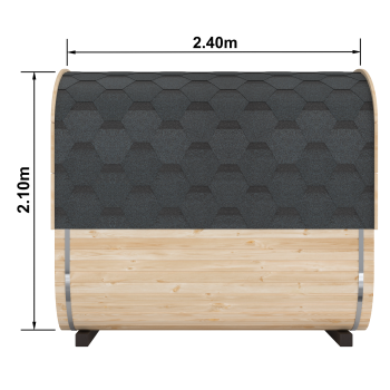 Fasssauna / Gartensauna / Banja / Quadro 2,4 m